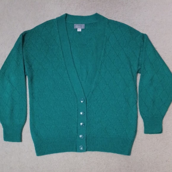 Alison J. green partial button up cardigan sweater - Picture 1 of 10